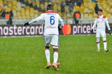 Kiev, Ukrayna - 12 Aralık 2018: Uef sırasında Marcelo oyuncu