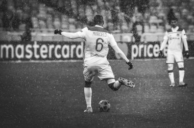 Kiev, Ukrayna - 12 Aralık 2018: Uef sırasında Marcelo oyuncu