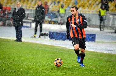 Kiev, Ukrayna - 12 Aralık 2018: Uef sırasında İsmaili oyuncu