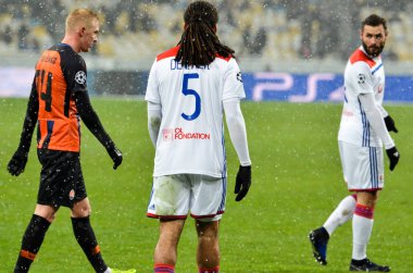 Kiev, Ukrayna - 12 Aralık 2018: Jason Denayer oyuncu sırasında t