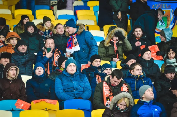 Kijev, Ukrajna-december 12, 2018: rajongók a stadionban a kor — Stock Fotó