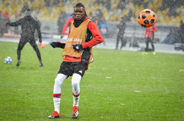 KIEV, UKRAINE - 12 de dezembro de 2018: Jogador Bertrand Traore durante — Fotografia de Stock