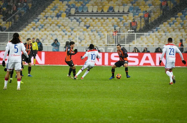 우크라이나 키예프 - 2018년 12월 12일: UE 기간 동안 축구 선수 — 스톡 사진