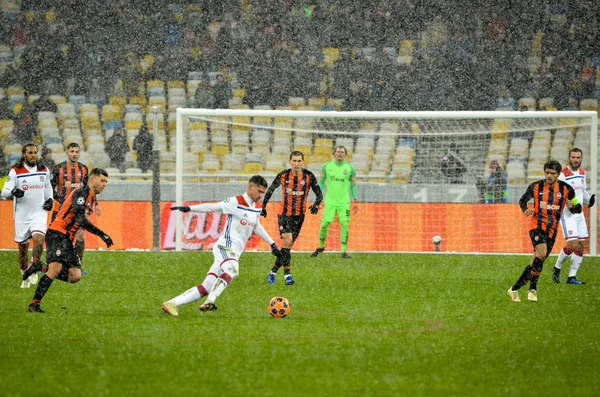 Kyjev, Ukrajina-12. prosince 2018: fotbalista během UE — Stock fotografie