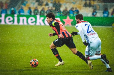 Kiev, Ukrayna - 12 Aralık 2018: Lucas Tousart oyuncusu