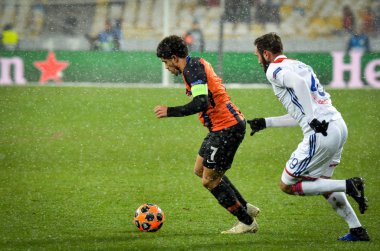 Kiev, Ukrayna - 12 Aralık 2018: Lucas Tousart oyuncusu