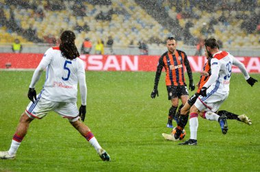 Kiev, Ukrayna - 12 Aralık 2018: Jason Denayer oyuncu sırasında t