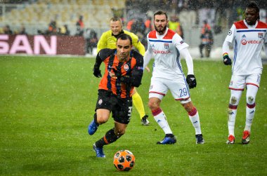 Kiev, Ukrayna - 12 Aralık 2018: Uef sırasında İsmaili oyuncu