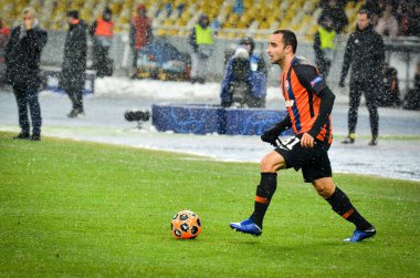 Kiev, Ukrayna - 12 Aralık 2018: Uef sırasında İsmaili oyuncu