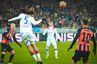 Kiev, Ukrayna - 12 Aralık 2018: Jason Denayer oyuncu sırasında t