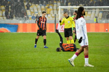 Kiev, Ukrayna - 12 Aralık 2018: Jason Denayer oyuncu sırasında t