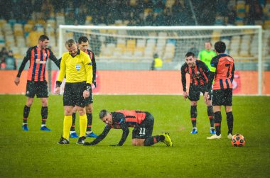 Kiev, Ukrayna - 12 Aralık 2018: Sad Futbolcu