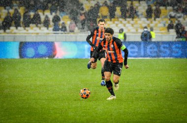 Kiev, Ukrayna - 12 Aralık 2018: Uefa sırasında Taison oyuncusu