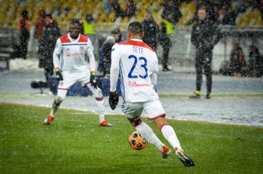 Kiev, Ukrayna - 12 Aralık 2018: Kenny Tete oyuncu 