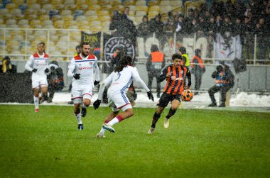 Kiev, Ukrayna - 12 Aralık 2018: Jason Denayer oyuncu sırasında t