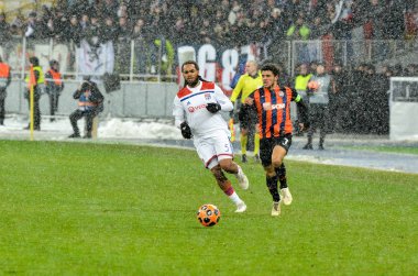 Kiev, Ukrayna - 12 Aralık 2018: Jason Denayer oyuncu sırasında t