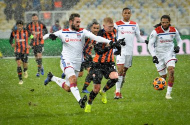 Kiev, Ukrayna - 12 Aralık 2018: Lucas Tousart oyuncusu