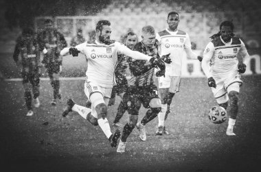 Kiev, Ukrayna - 12 Aralık 2018: Lucas Tousart oyuncusu