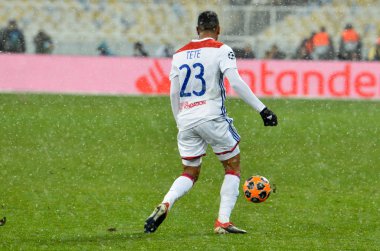 Kiev, Ukrayna - 12 Aralık 2018: Kenny Tete oyuncu 