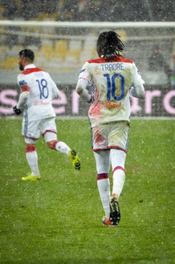 Kiev, Ukrayna - 12 Aralık 2018: Bertrand Traore oyuncu