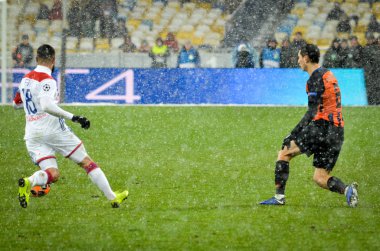 Kiev, Ukrayna - 12 Aralık 2018: Nabil Fekir oyuncusu