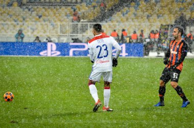 Kiev, Ukrayna - 12 Aralık 2018: Kenny Tete oyuncu 