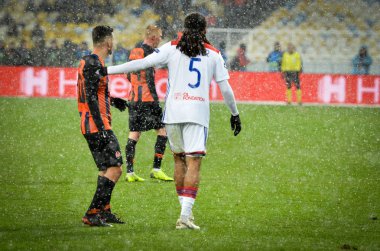 Kiev, Ukrayna - 12 Aralık 2018: Jason Denayer oyuncu sırasında t