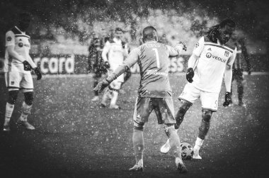Kiev, Ukrayna - 12 Aralık 2018: Ue sırasında futbolcu