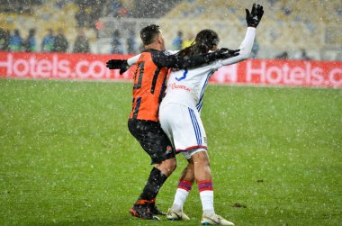 Kiev, Ukrayna - 12 Aralık 2018: Jason Denayer oyuncu sırasında t