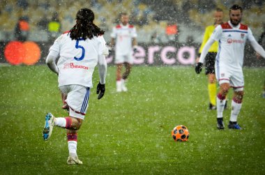 Kiev, Ukrayna - 12 Aralık 2018: Jason Denayer oyuncu sırasında t