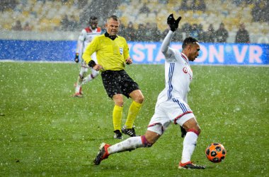 Kiev, Ukrayna - 12 Aralık 2018: Kenny Tete oyuncu 