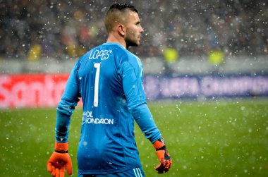 Kiev, Ukrayna - 12 Aralık 2018: Anthony Lopes Uefa sırasında