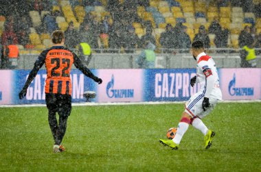 Kiev, Ukrayna - 12 Aralık 2018: Nabil Fekir oyuncusu