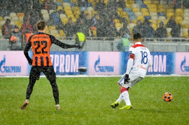 Kiev, Ukrayna - 12 Aralık 2018: Nabil Fekir oyuncusu