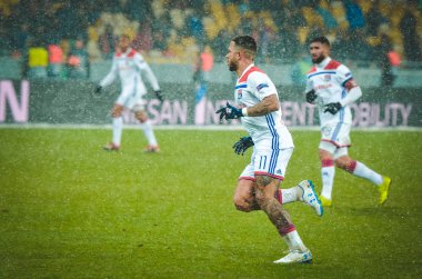 Kiev, Ukrayna - 12 Aralık 2018: Memphis Depay Uefa