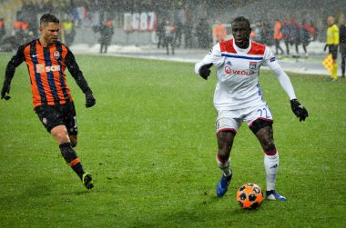 Kiev, Ukrayna - 12 Aralık 2018: Ferland Mendy oyuncusu