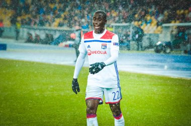 Kiev, Ukrayna - 12 Aralık 2018: Ferland Mendy oyuncusu
