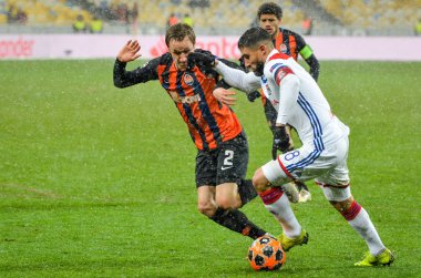 Kiev, Ukrayna - 12 Aralık 2018: Nabil Fekir oyuncusu