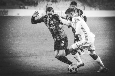 Kiev, Ukrayna - 12 Aralık 2018: Nabil Fekir oyuncusu