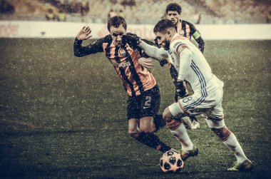 Kiev, Ukrayna - 12 Aralık 2018: Nabil Fekir oyuncusu