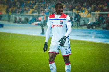 Kiev, Ukrayna - 12 Aralık 2018: Ferland Mendy oyuncusu