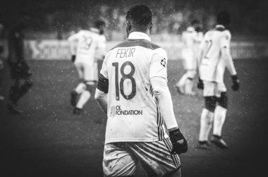 Kiev, Ukrayna - 12 Aralık 2018: Nabil Fekir oyuncusu