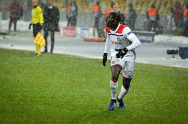 Kiev, Ukrayna - 12 Aralık 2018: Ferland Mendy oyuncusu