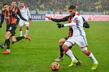 Kiev, Ukrayna - 12 Aralık 2018: Nabil Fekir oyuncusu