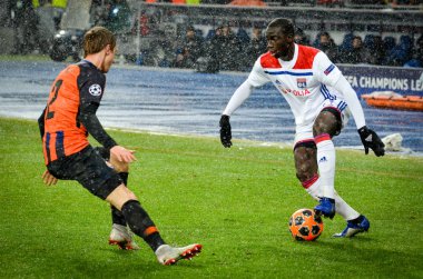 Kiev, Ukrayna - 12 Aralık 2018: Ferland Mendy oyuncusu