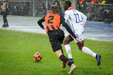 Kiev, Ukrayna - 12 Aralık 2018: Ferland Mendy oyuncusu