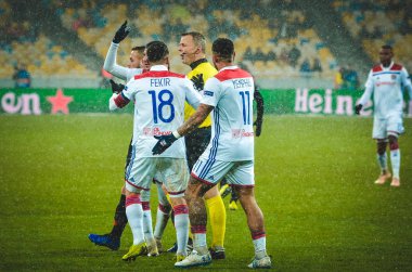 Kiev, Ukrayna - 12 Aralık 2018: Nabil Fekir oyuncusu