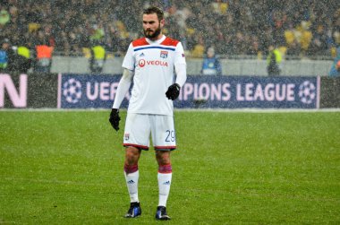 Kiev, Ukrayna - 12 Aralık 2018: Lucas Tousart oyuncusu