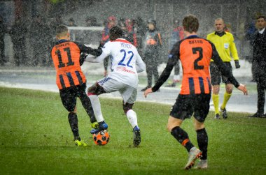 Kiev, Ukrayna - 12 Aralık 2018: Ferland Mendy oyuncusu