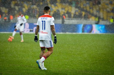 Kiev, Ukrayna - 12 Aralık 2018: Memphis Depay oyuncusu
